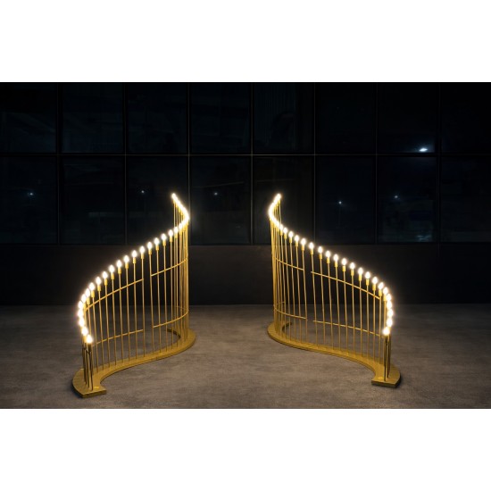 Mızrak Şamdan S Model Mega Boy Kına Gecesi Şamdanı Arka Fon Şamdanı